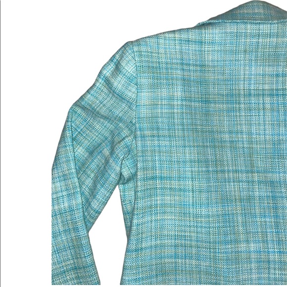 NWOT Appleseed’s - Women’s Petite Size 10P Blue & Green Blazer Jacket Coat - Picture 6 of 14